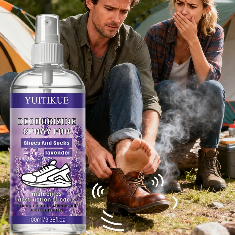 YUITIKUE Lavender Shoe and Sock Deodorizer Spray 100ml - 8
