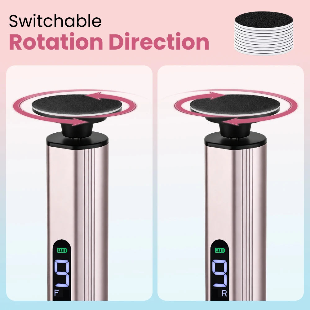 Electric Foot Callus Remover with 9 Speed Settings