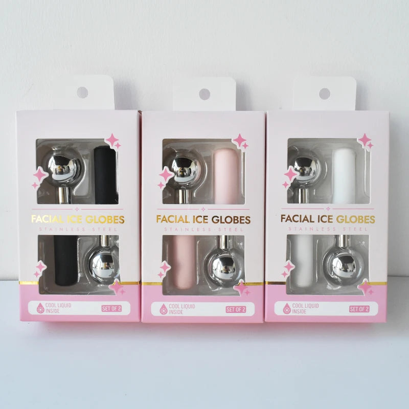 Stainless Steel Cooling Ice Globes for Facial Massage