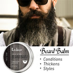 Lockmio Vanilla Beard Care Set Grooming Oil and Styling Balm Kit