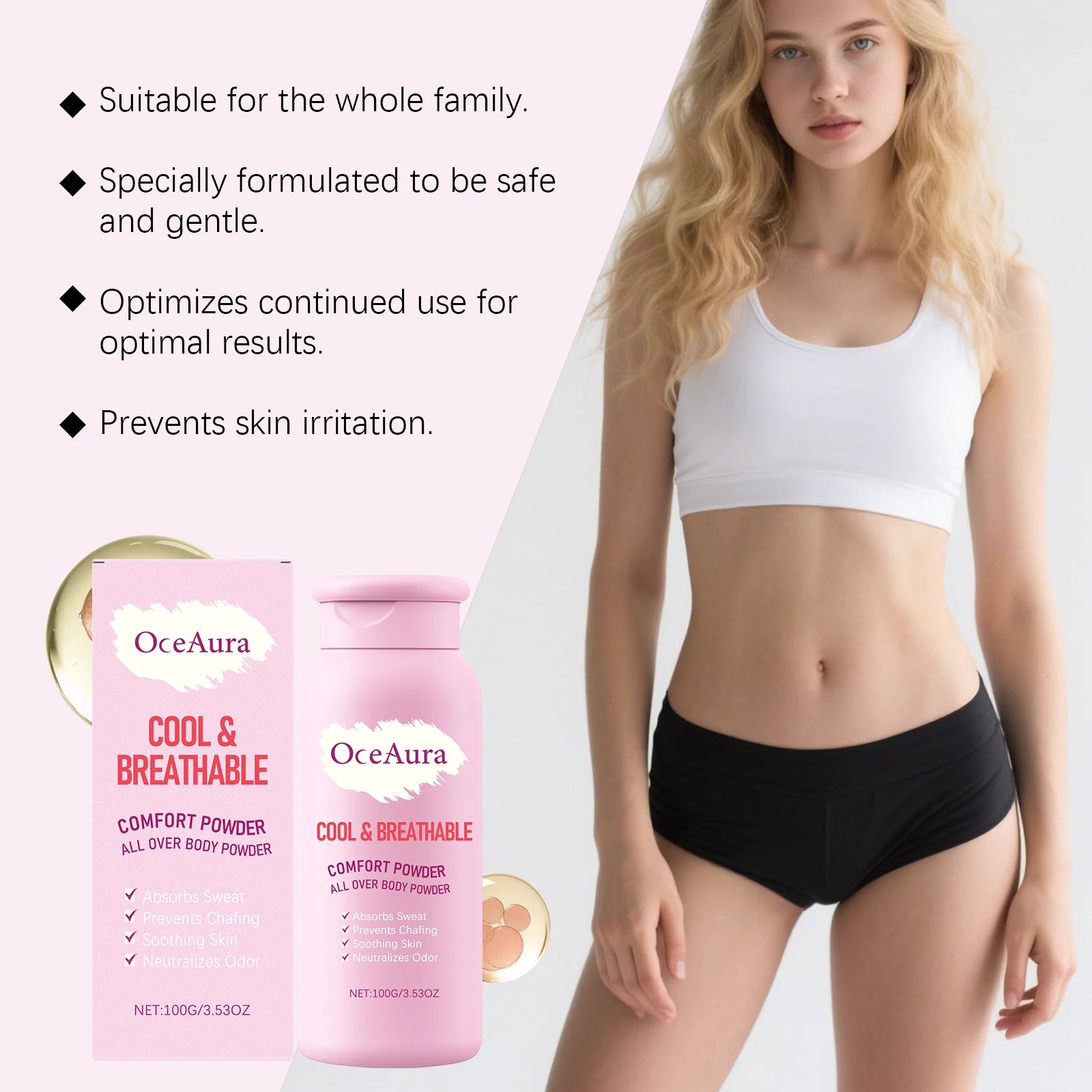 Cooling Sweat-Absorbing All-Over Body Powder - 13