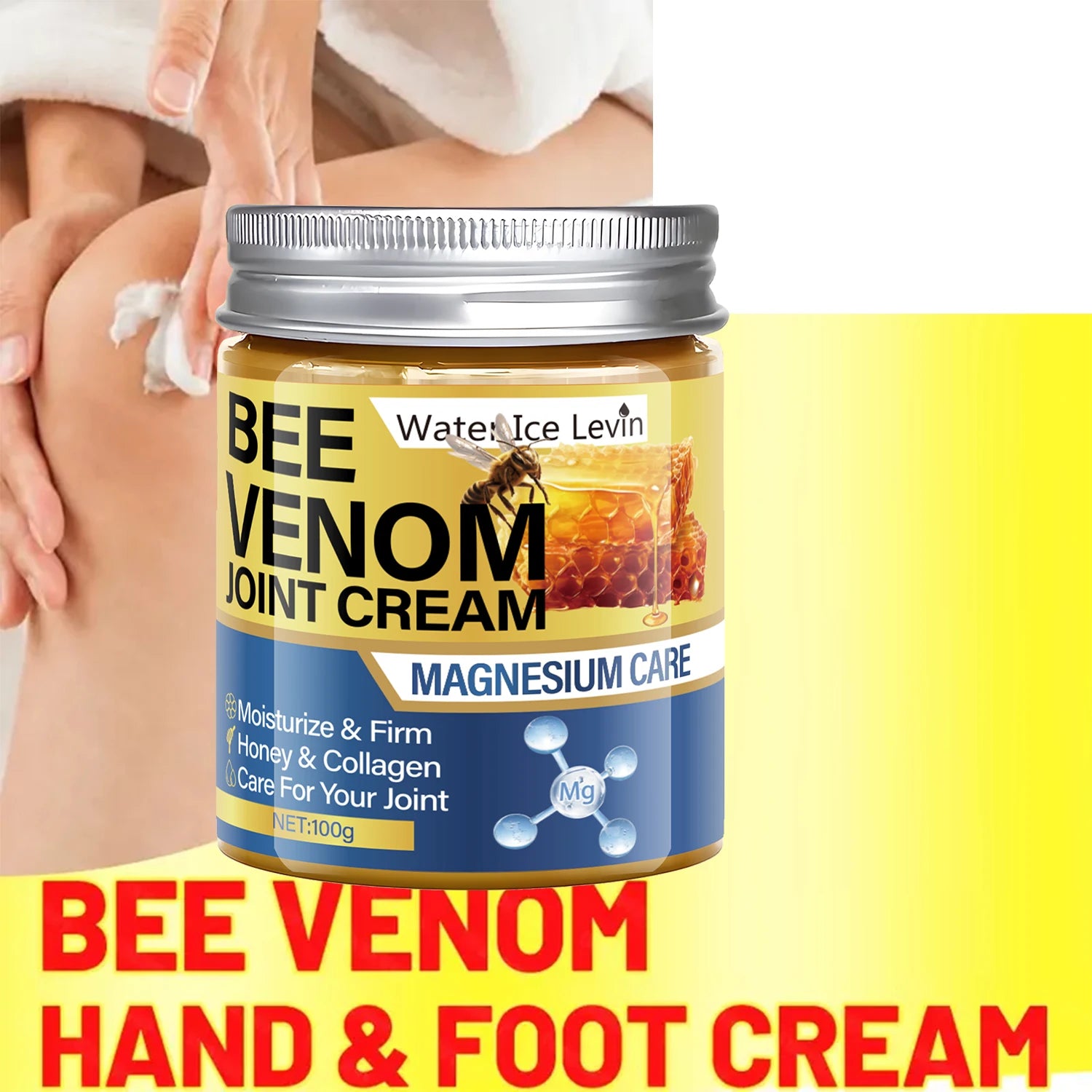 Bee Venom Joint Cream with Magnesium Honey Moisturizing Body Care - 2