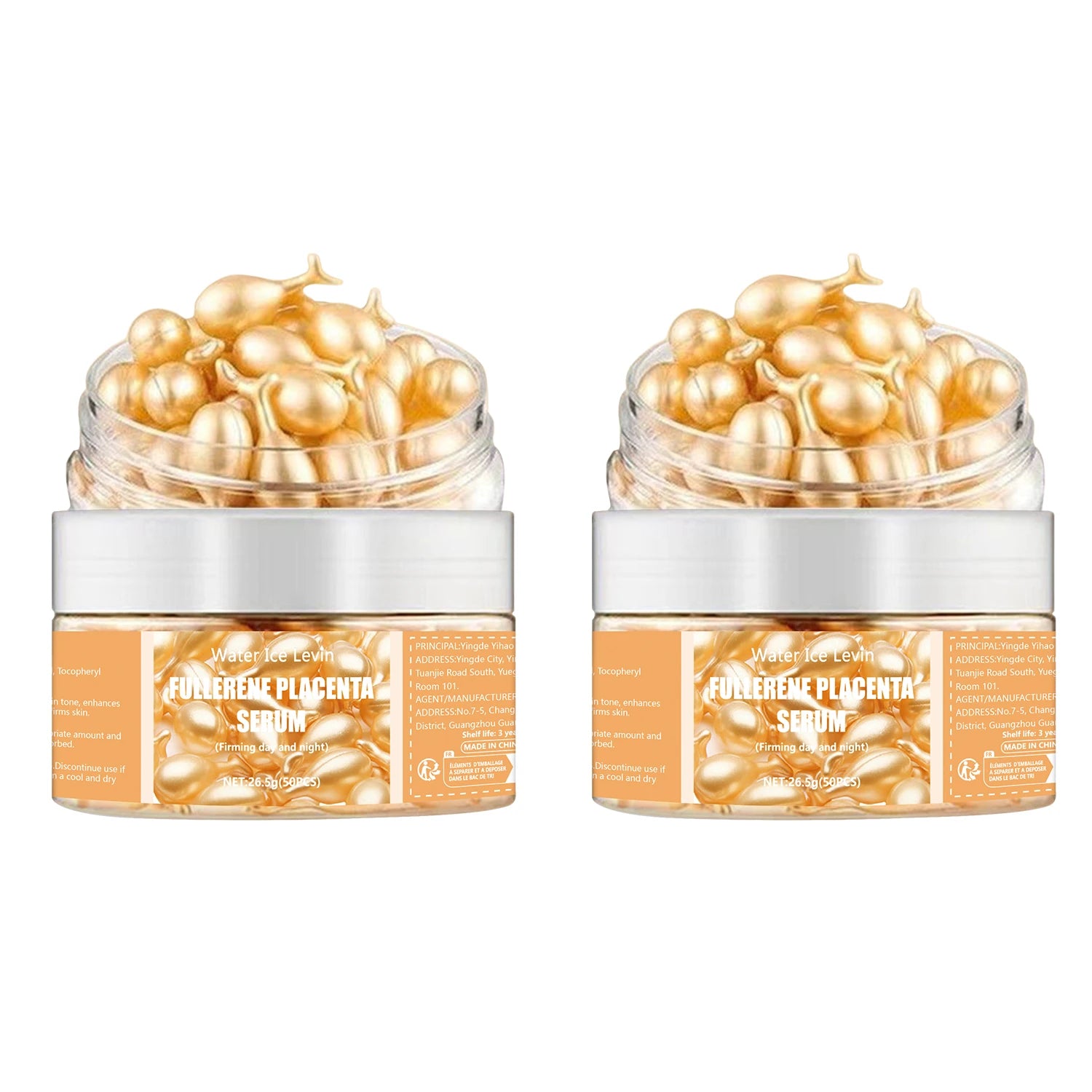 Peptide Hyaluronic Acid Face Serum Capsules Anti Aging Moisturizer - 16