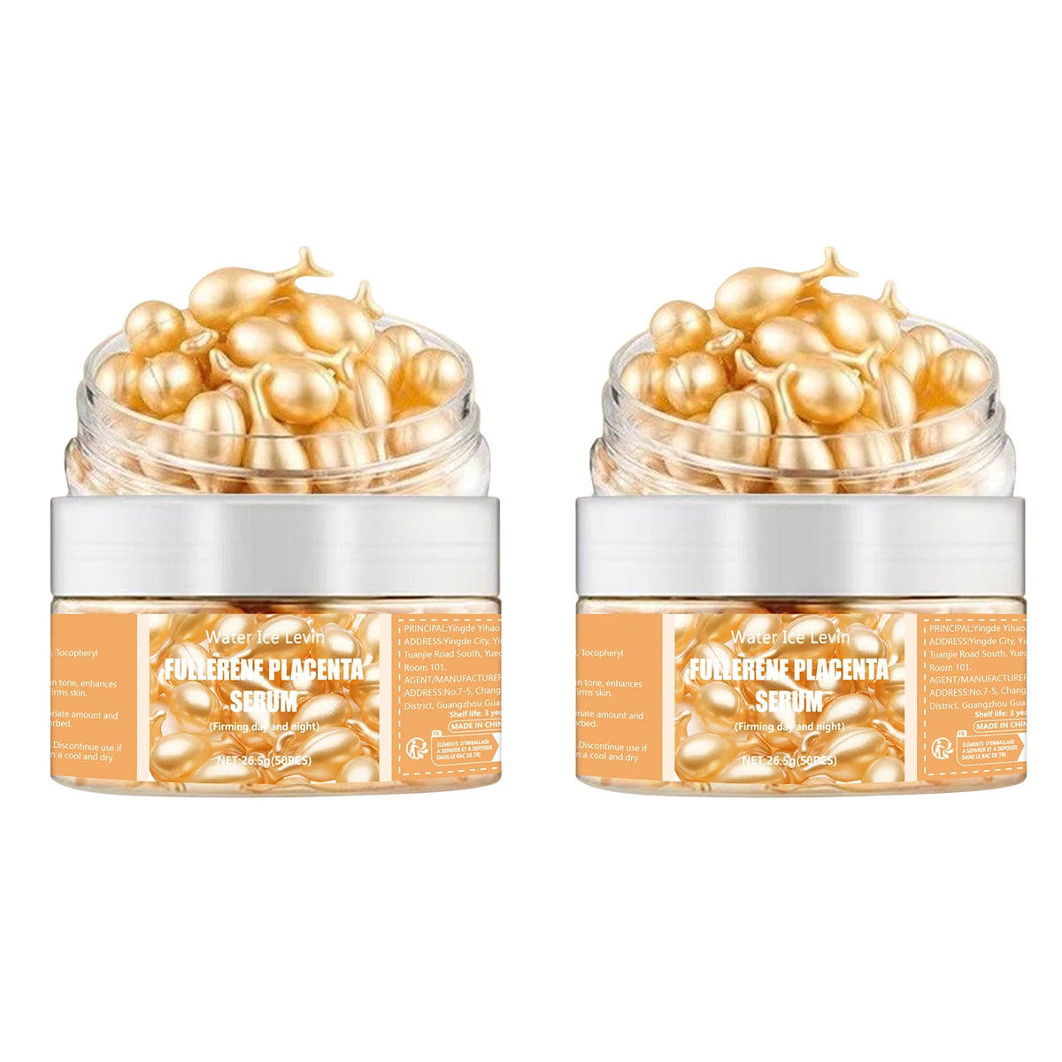 Peptide Hyaluronic Acid Face Serum Capsules Anti Aging Moisturizer