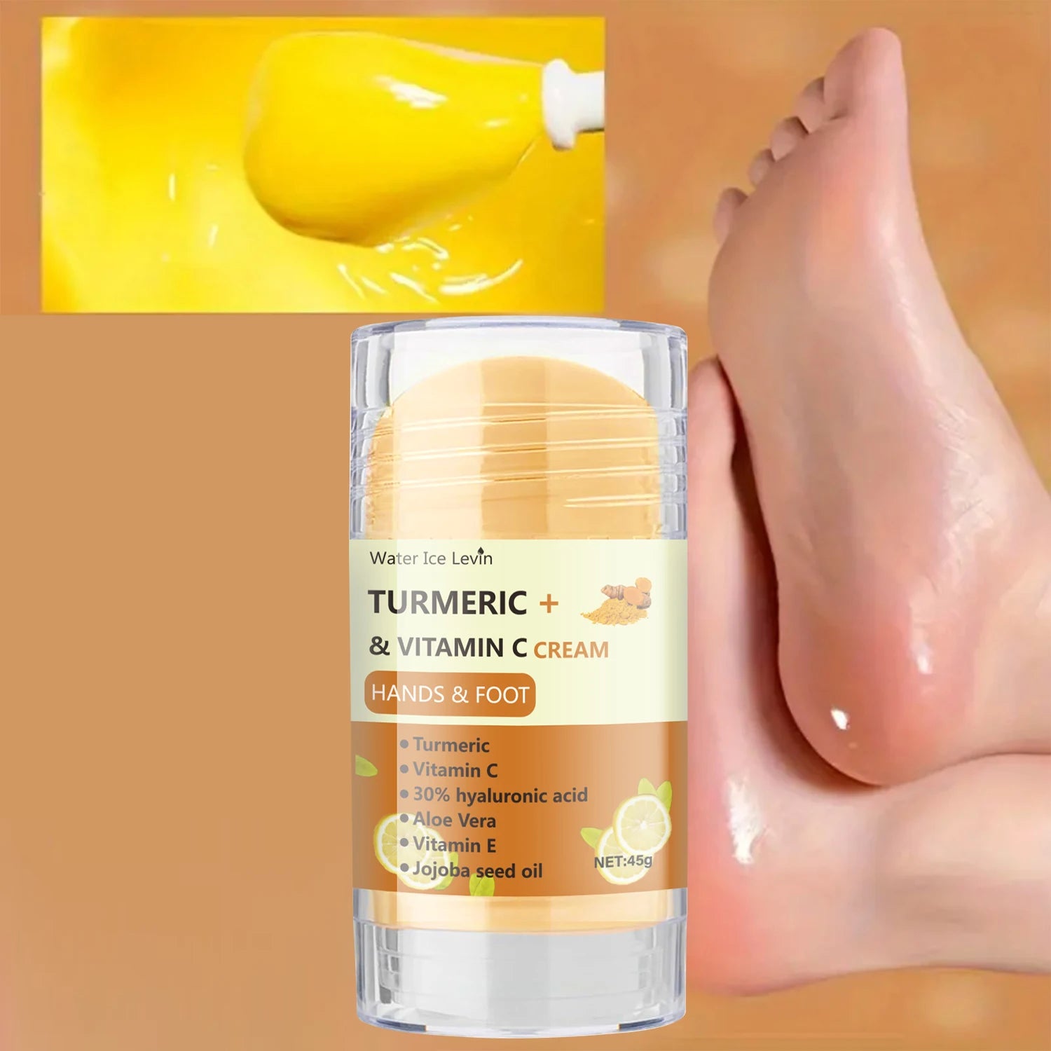 Turmeric and Vitamin C Hand and Foot Moisturizing Cream 45g - 1