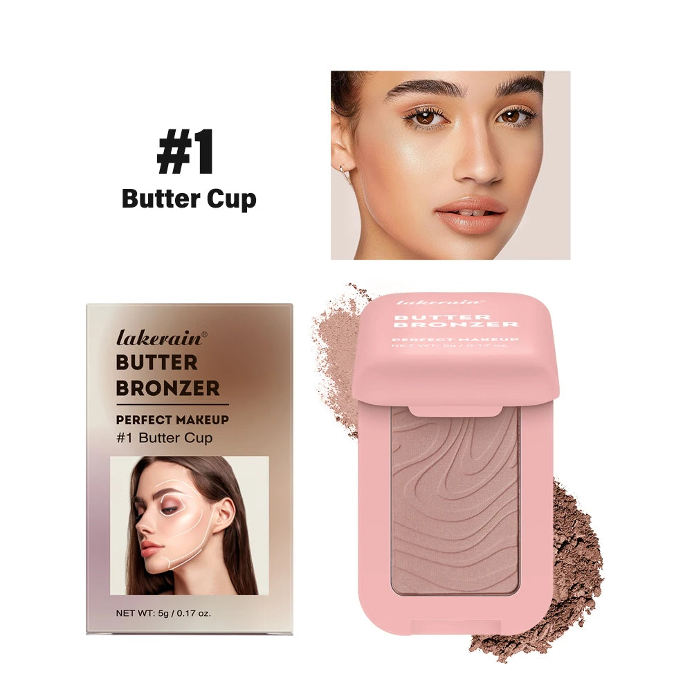 Soft Matte Butter Bronzer Powder for Face Contouring