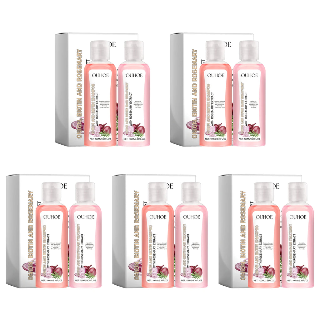 Biotin and Rosemary Onion Extract Hair Shampoo and Conditioner Set