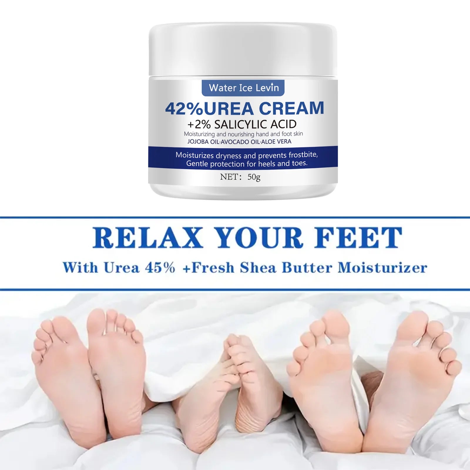 42% Urea Foot Cream Moisturizing Exfoliating Heel Repair Treatment - 7