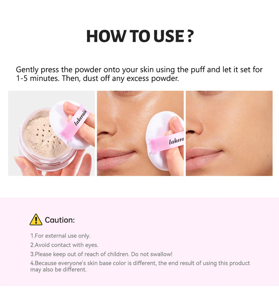 Matte Finish Loose Setting and Baking Powder