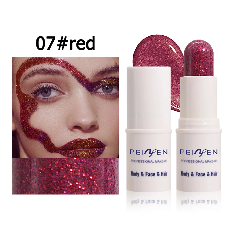 Peifen Glitter Makeup Stick Waterproof Face Body Highlighter