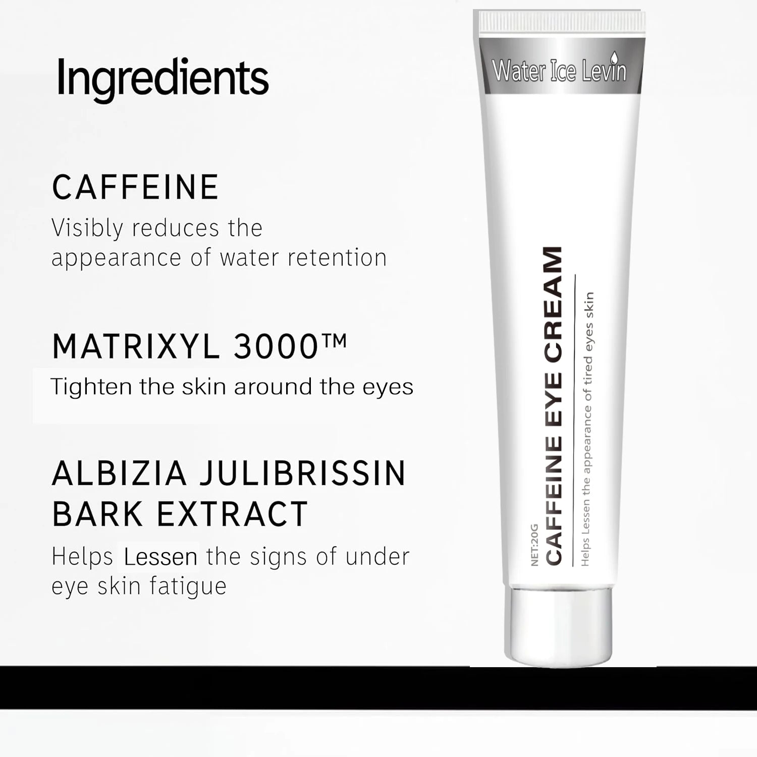 Caffeine Eye Cream for Dark Circles Puffiness and Tired Eyes - 4