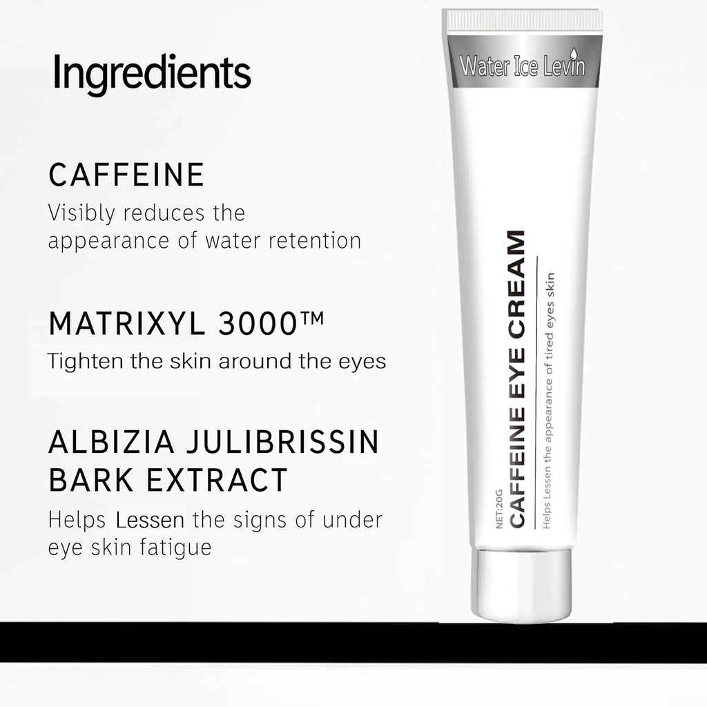 Caffeine Eye Cream for Dark Circles Puffiness and Tired Eyes