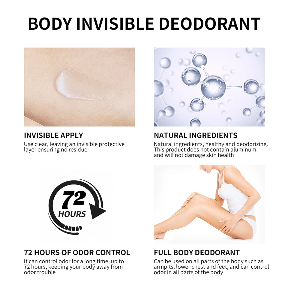 Invisible Full Body Deodorant Cream