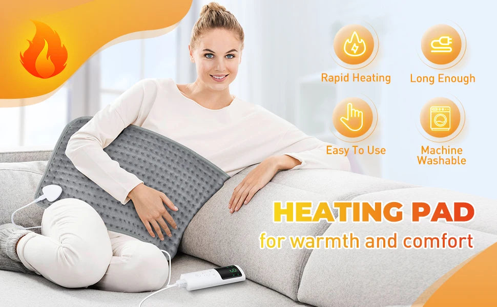 Electric Heating Pad for Body Pain Relief and Winter Warmth