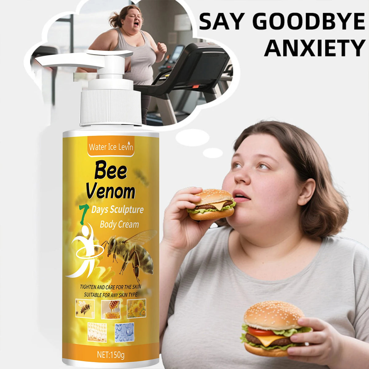 Bee Venom Body Sculpting Cream Firming and Moisturizing Treatment