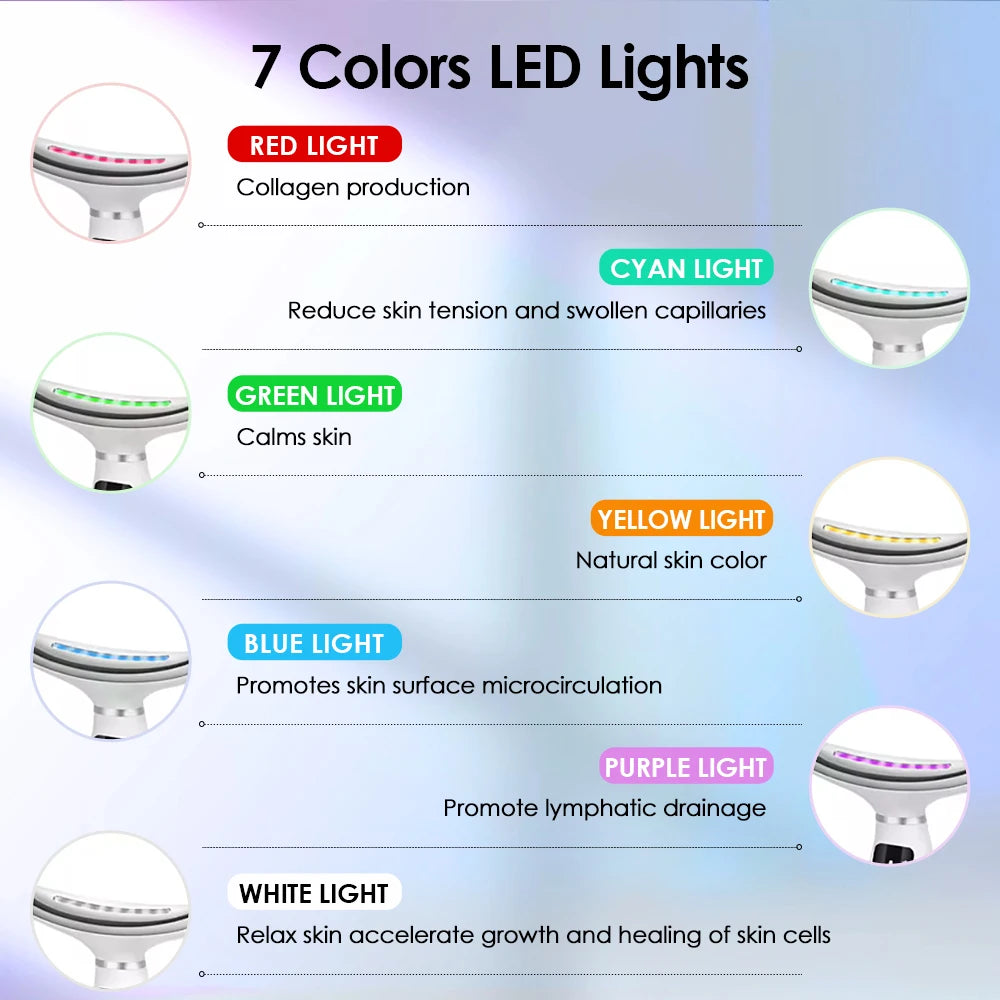 LED Facial and Neck Skin Tightening Massage Device - 8