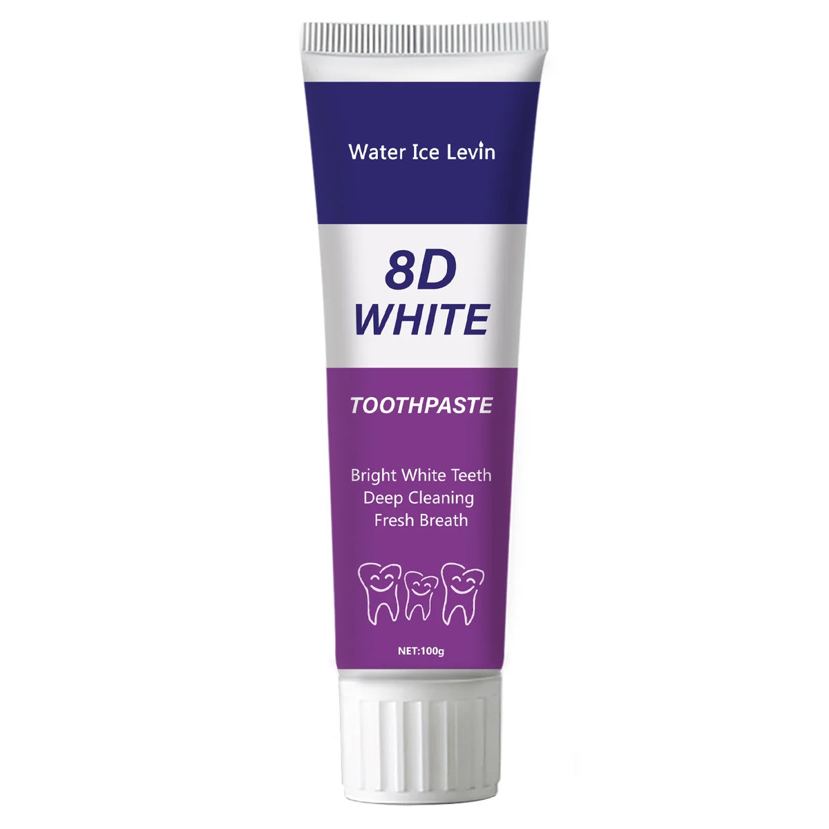 Purple Teeth Whitening Toothpaste Deep Cleaning Color Corrector 100g