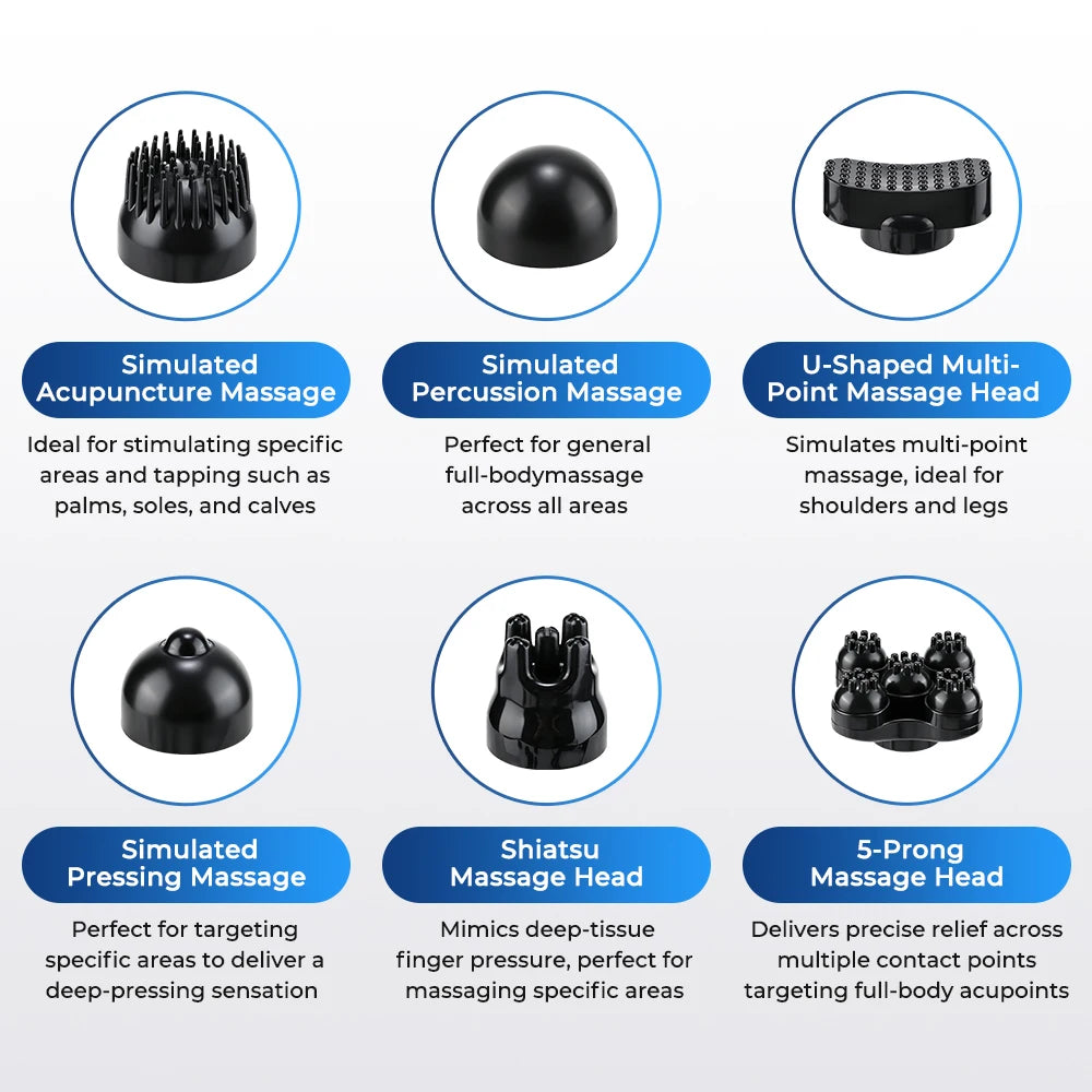 Handheld Electric Percussion Massager for Full Body Pain Relief - 10