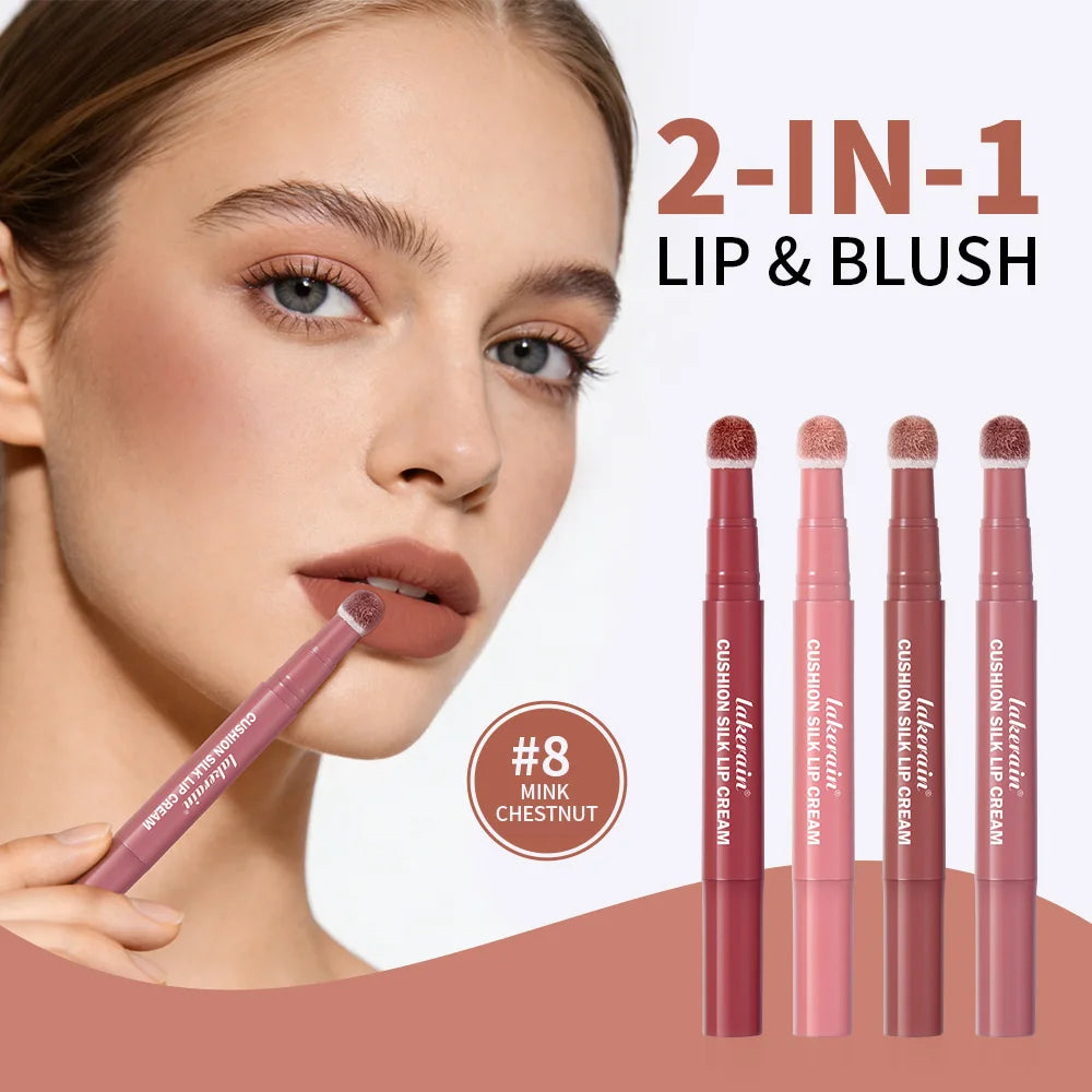 2-in-1 Waterproof Air Cushion Lip Cream and Blush