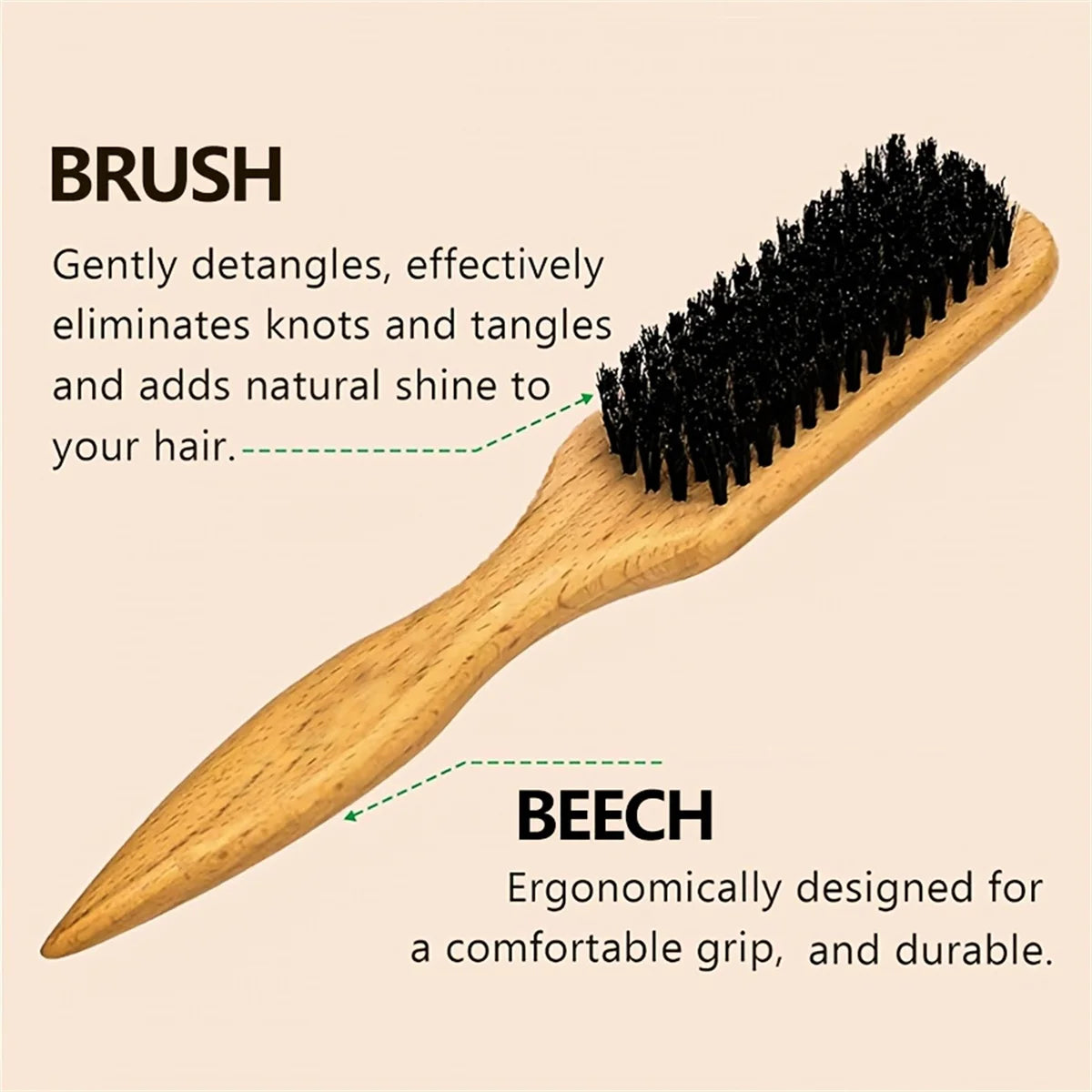Goiple Hair Wax Stick and Styling Brush Set Anti Frizz Pomade