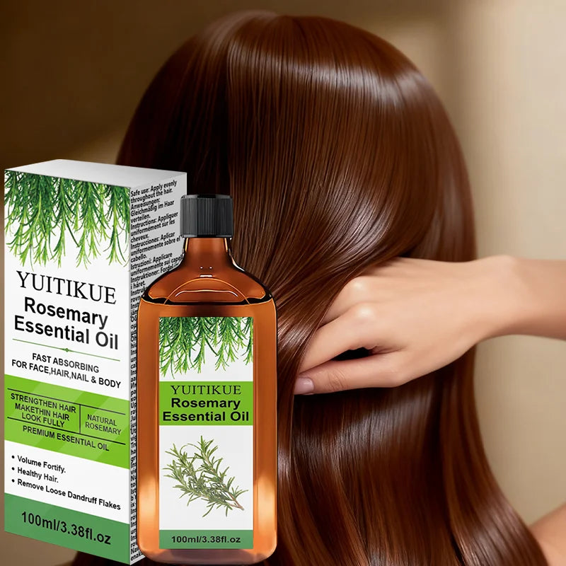 100ml Rosemary Essential Oil Hair Growth Scalp Nourishing Treatment - 8