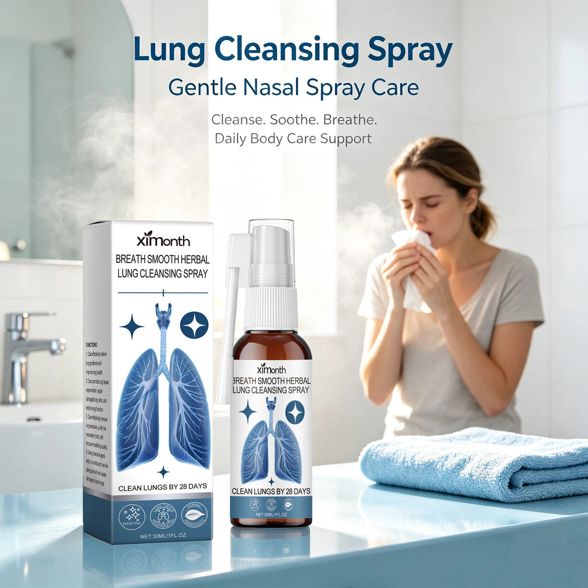Herbal Throat and Nasal Cleansing Spray