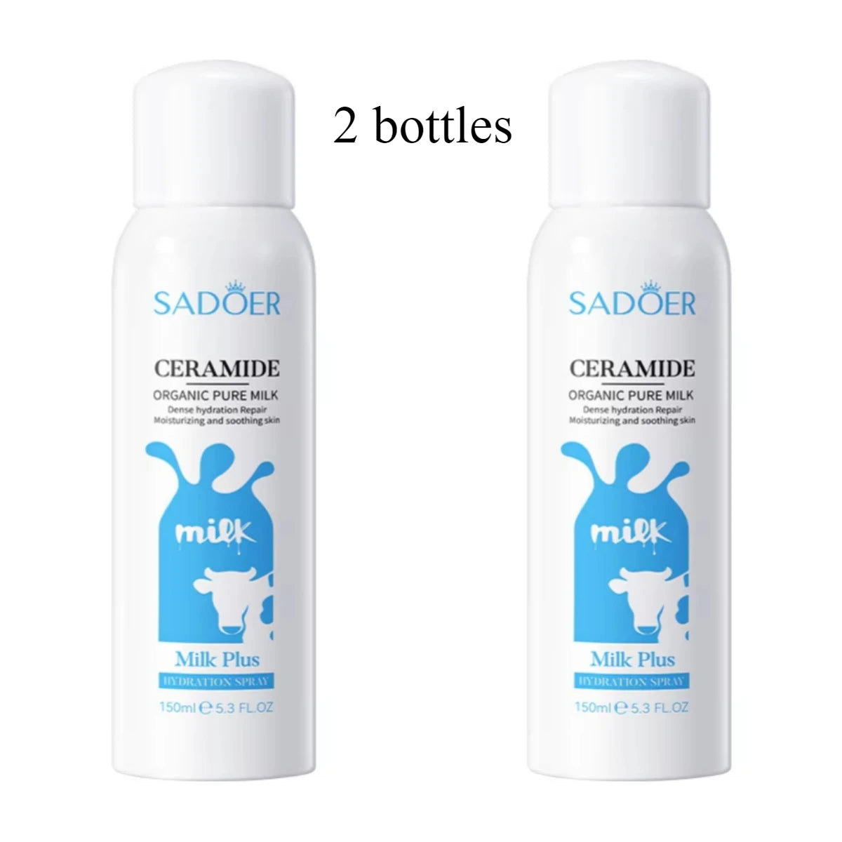 SADOER Ceramide Hydrating Spray Facial Toner and Moisturizing Mist Set