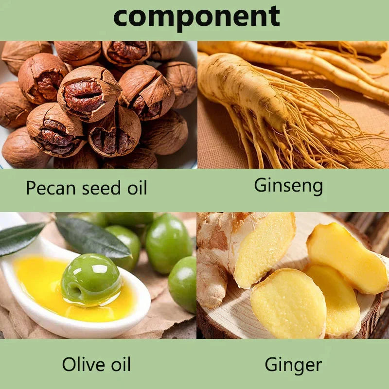 Natural Plant Herbal Extract Hair Dye Shampoo for Gray Hair Coverage