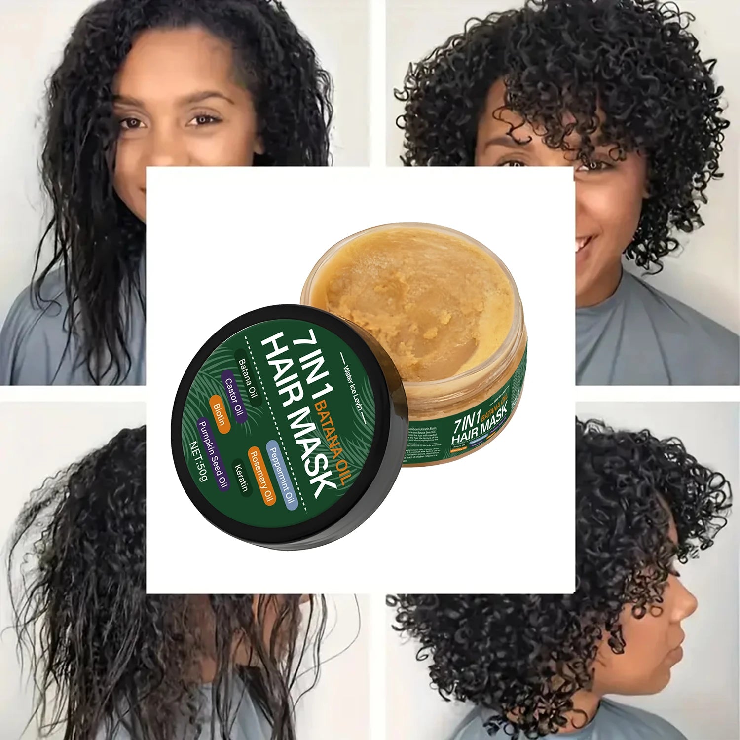 7 In 1 Batana Oil Hair Mask Repair Treatment 50g
