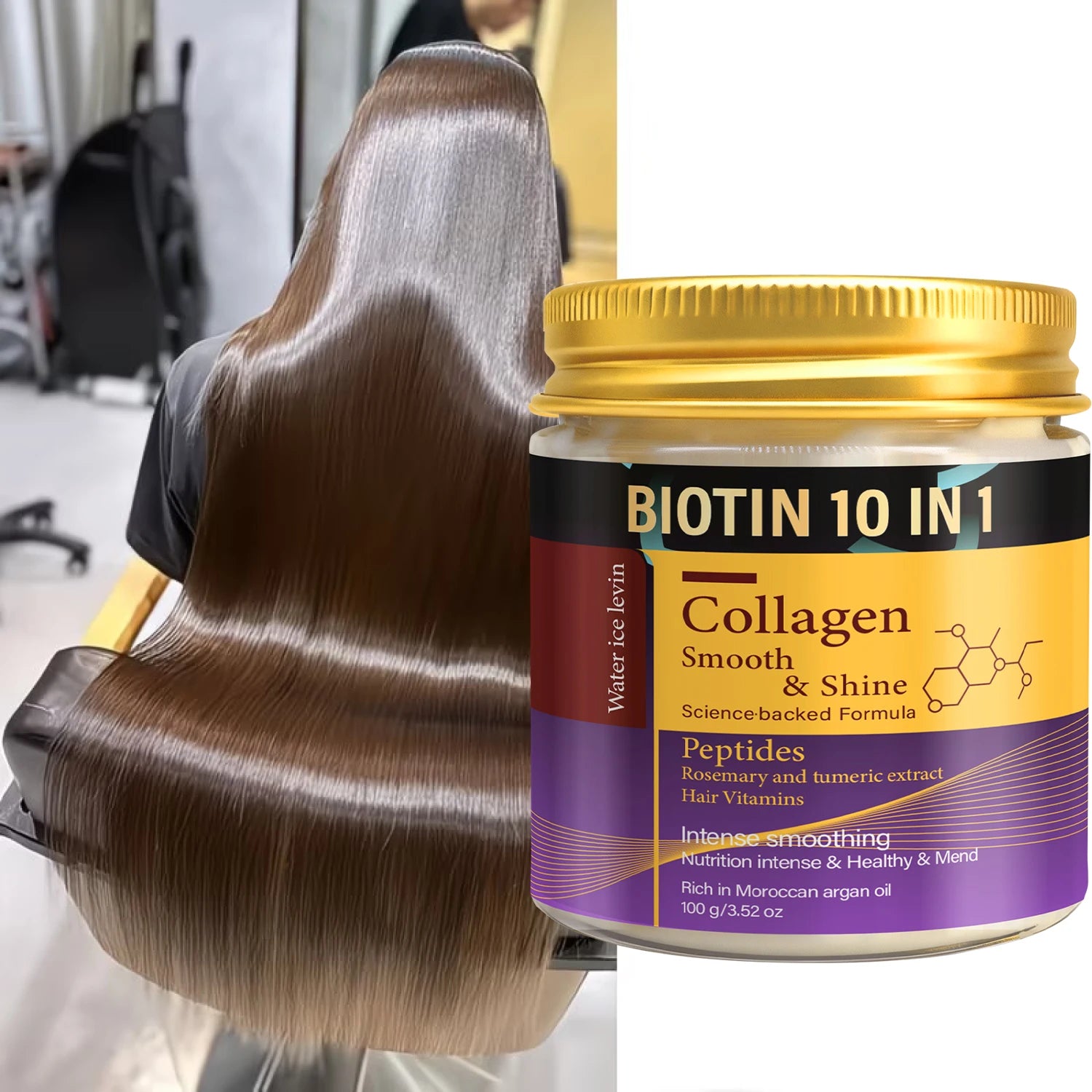Collagen and Keratin Hair Mask Biotin 10-in-1 Formula 100g