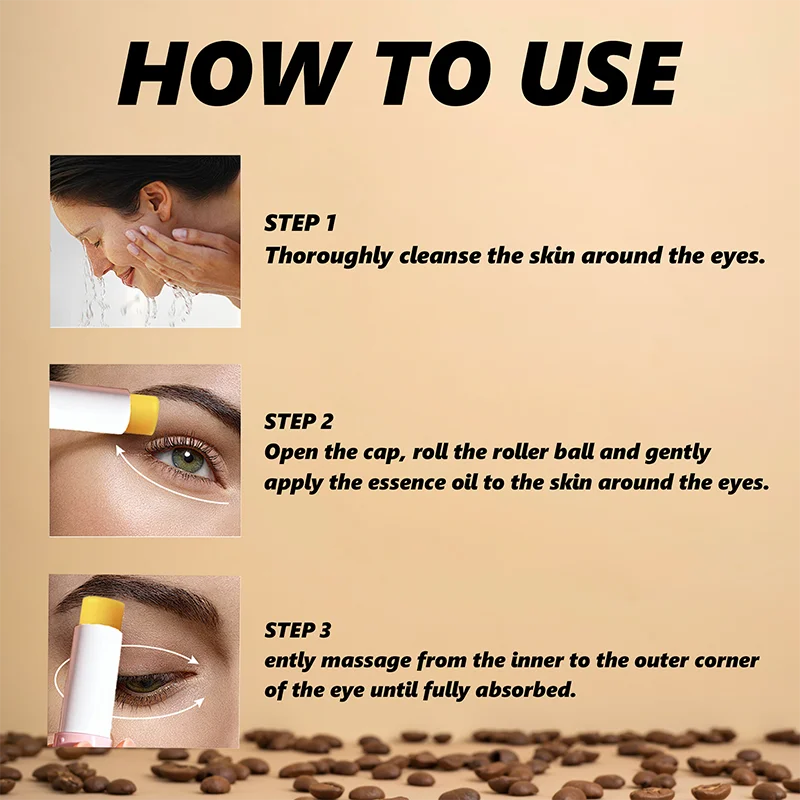 Retinol Eye Stick Caffeine Anti Aging Serum for Dark Circles and Puffiness