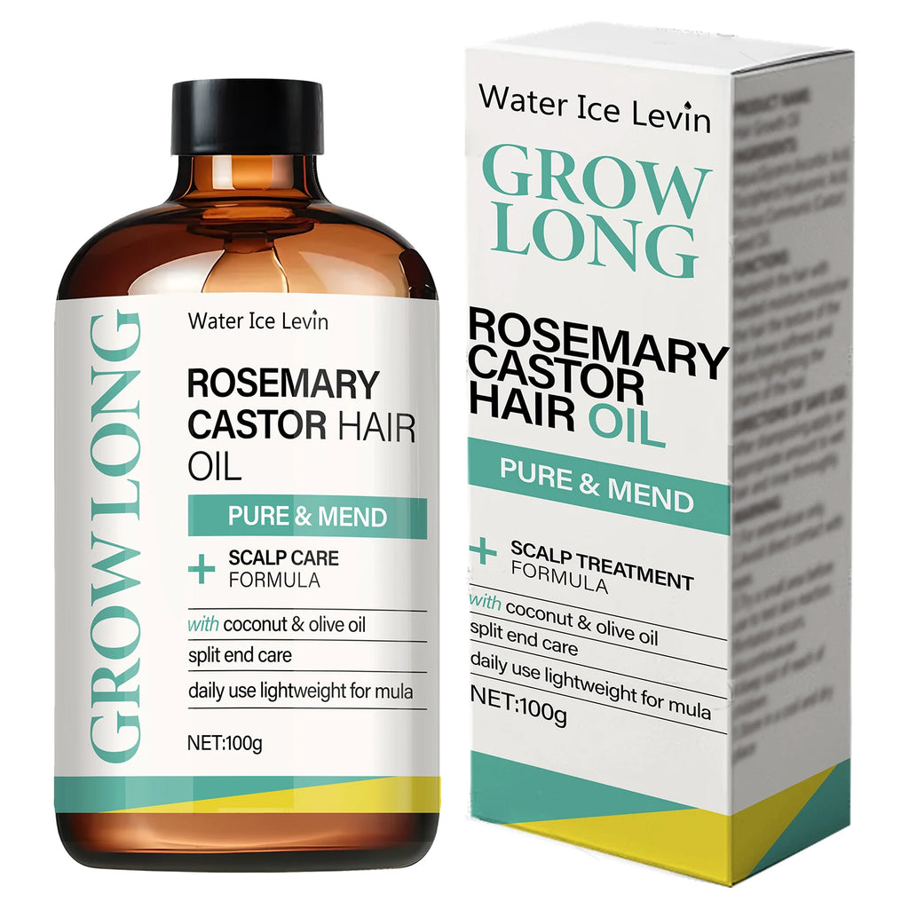 Rosemary Castor Hair Oil Scalp Care and Split End Repair Treatment