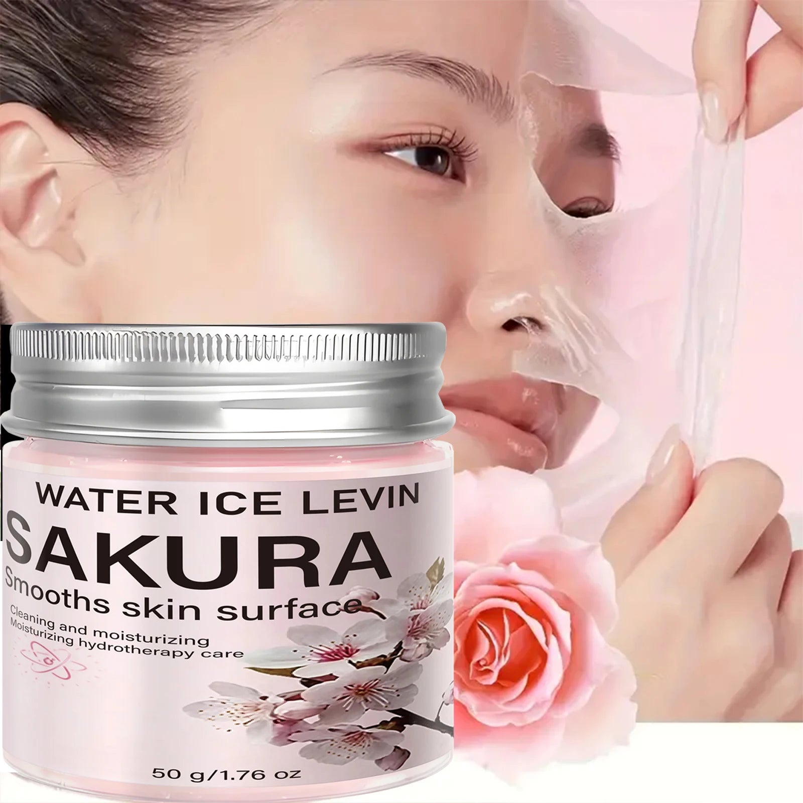 Sakura Peel Off Face Mask Moisturizing Collagen Treatment 50g - 2