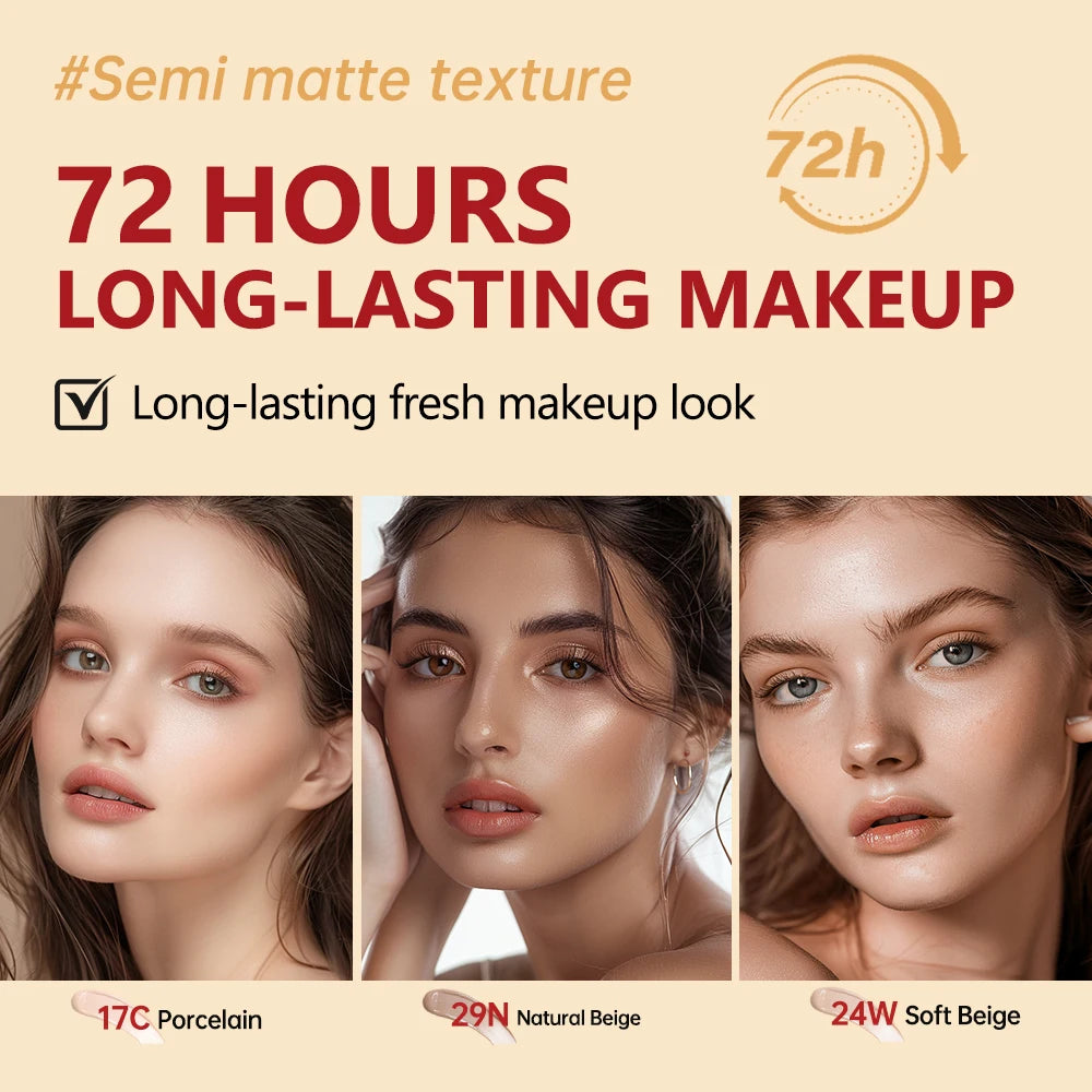 Long-Lasting Semi-Matte Cushion Foundation with Sun Protection - 4