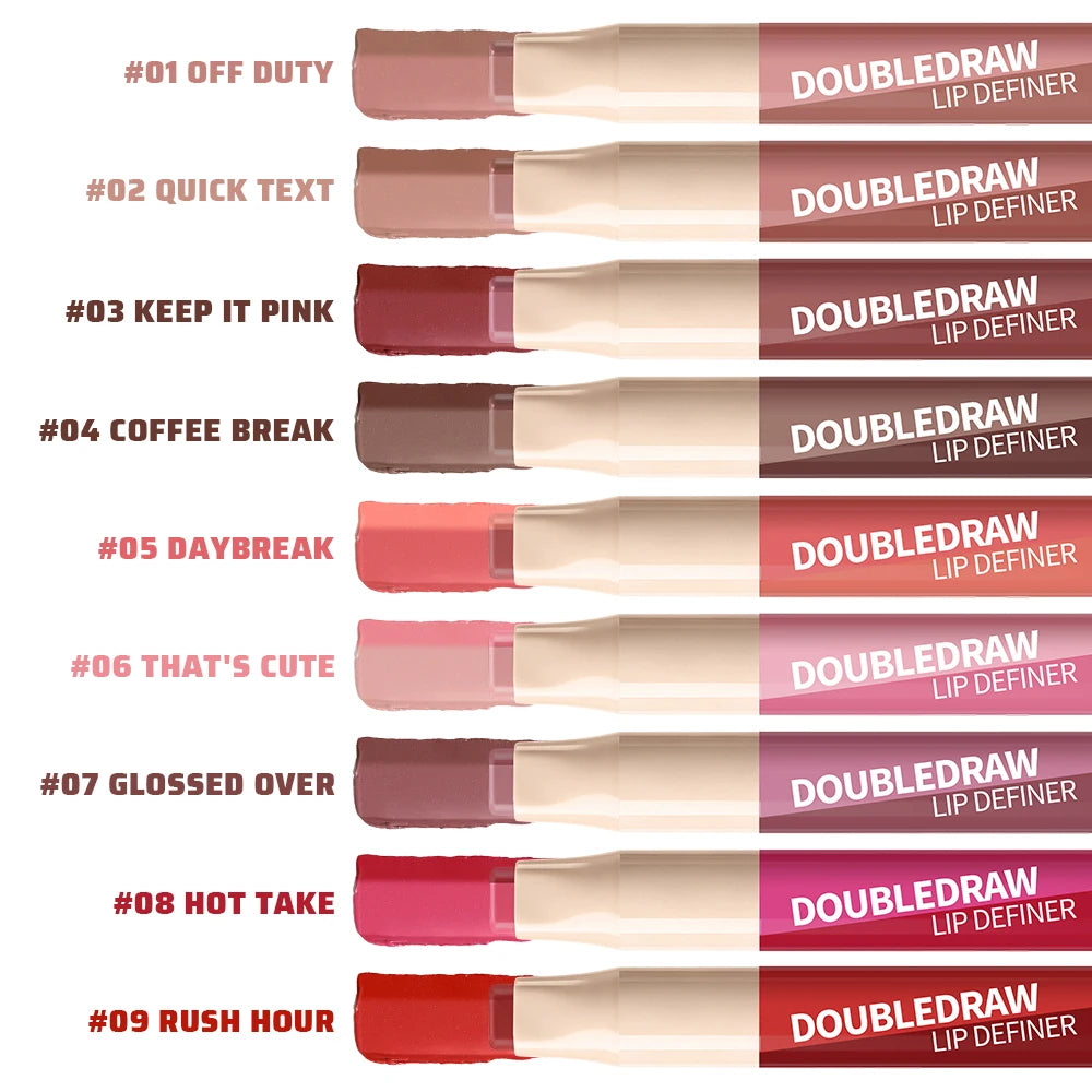 2-in-1 Lip Liner and Matte Lipstick for Long-Lasting Wear