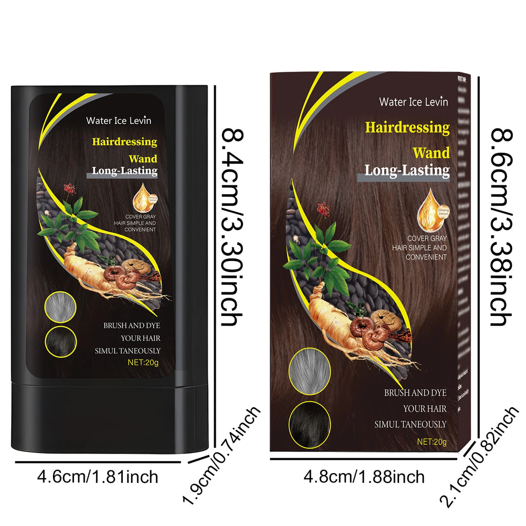 Water Ice Levin Hair Dye Stick Instant Gray Root Cover Up Pen