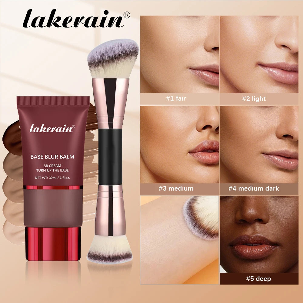 Matte Liquid Foundation and Dual-Brush Set