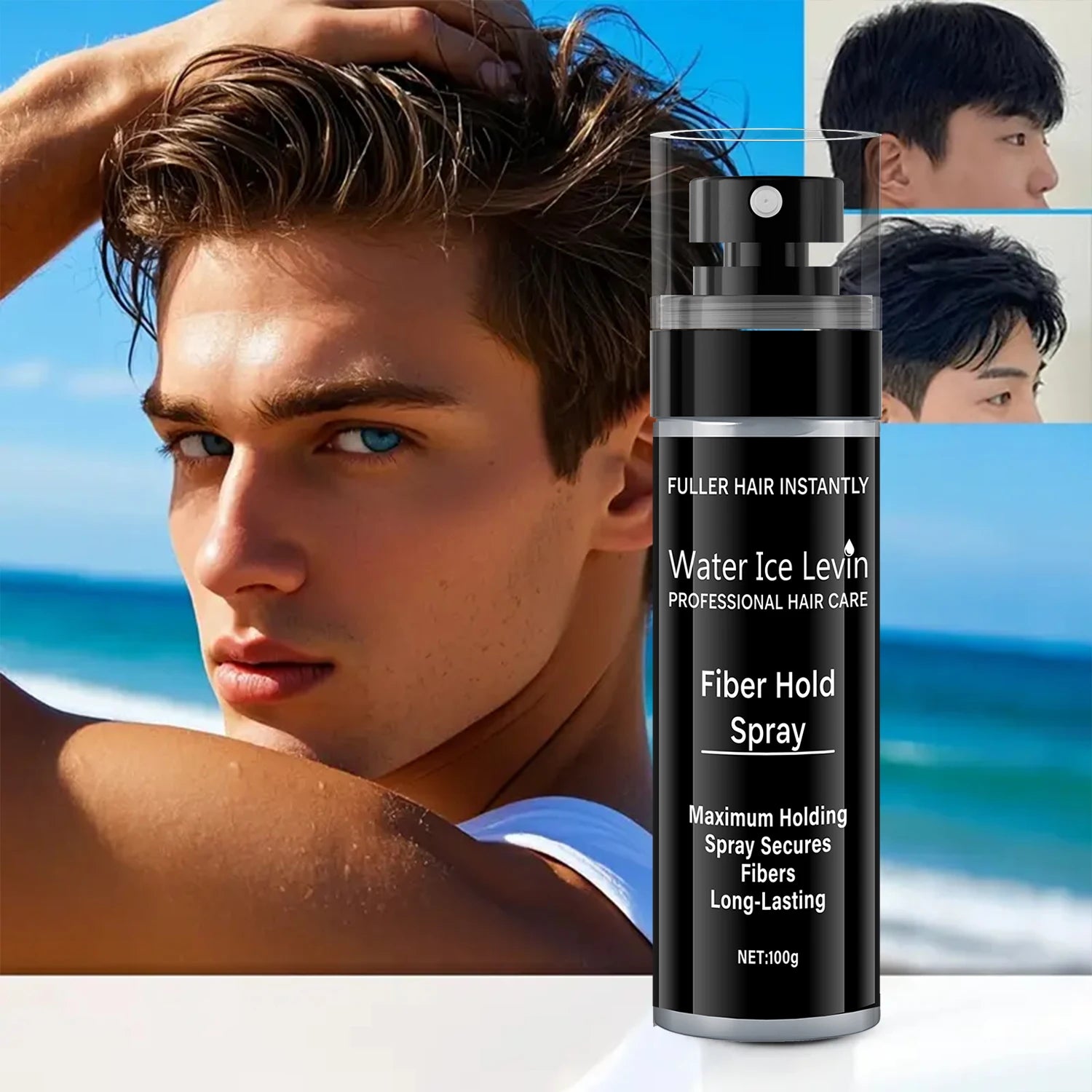 Hair Fiber Spray 100ml Natural Volumizing Texture and Holding Mist - 1