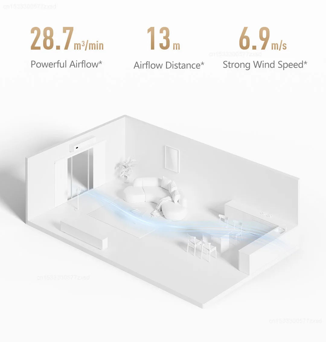 MIJIA Smart Inverter Circulating Fan Pro 3D Auto Oscillation Cooling - 10
