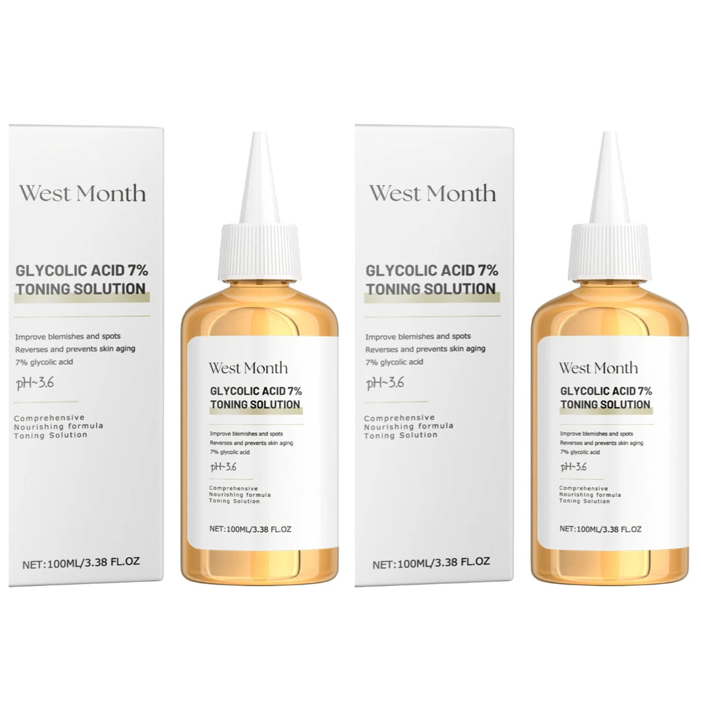 West Month Glycolic Acid 7 Percent Toning Solution Exfoliating Toner