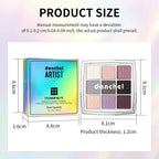 9-Color Pigmented Eyeshadow Palette for Everyday Makeup Looks