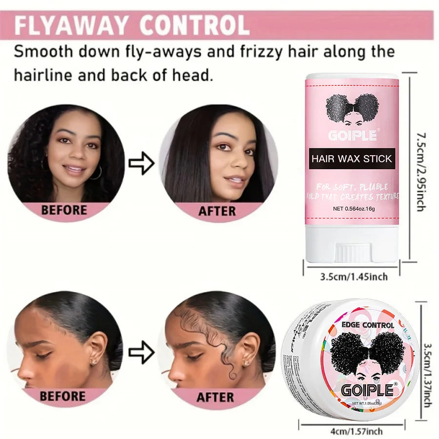Goiple Lace Wig Melting Spray and Hair Styling Wax Stick Kit