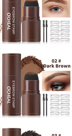 OCHEAL Eyebrow Stamp Kit Waterproof Brow Powder Makeup Stencil Set