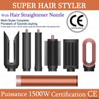 Professional 6-in-1 Hair Styler Dryer and Curling Iron Kit