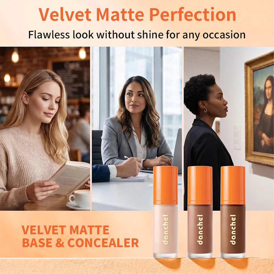 2-in-1 Velvet Matte Liquid Foundation and Concealer