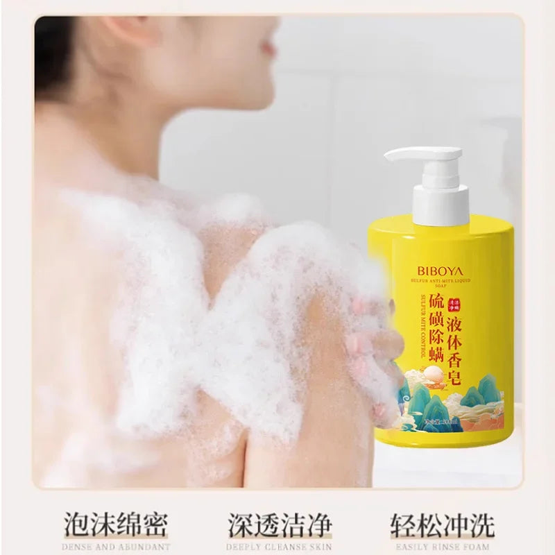 Sulfur Mite Removal Body Wash 500ml Liquid Soap Deep Cleansing - 2