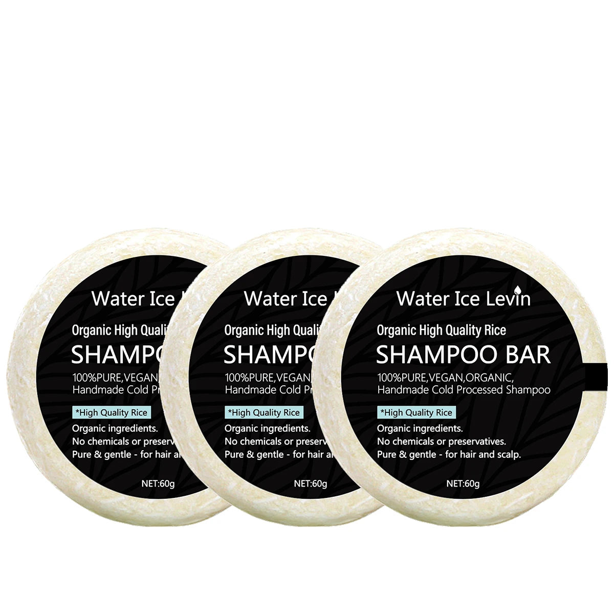 Organic Rice Shampoo Bar Handmade Cold Processed Soap - 7