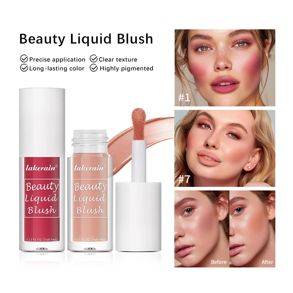Long-Lasting Liquid Blush for Natural Glowing Makeup