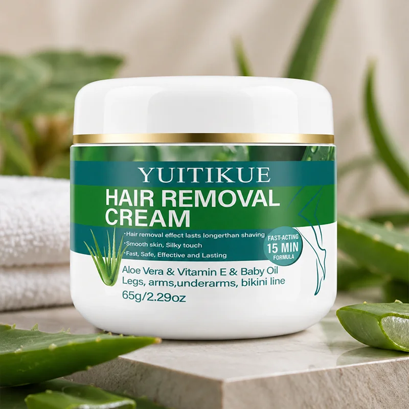 YUITIKUE Aloe Vera Hair Removal Cream Painless Smooth Skin Formula