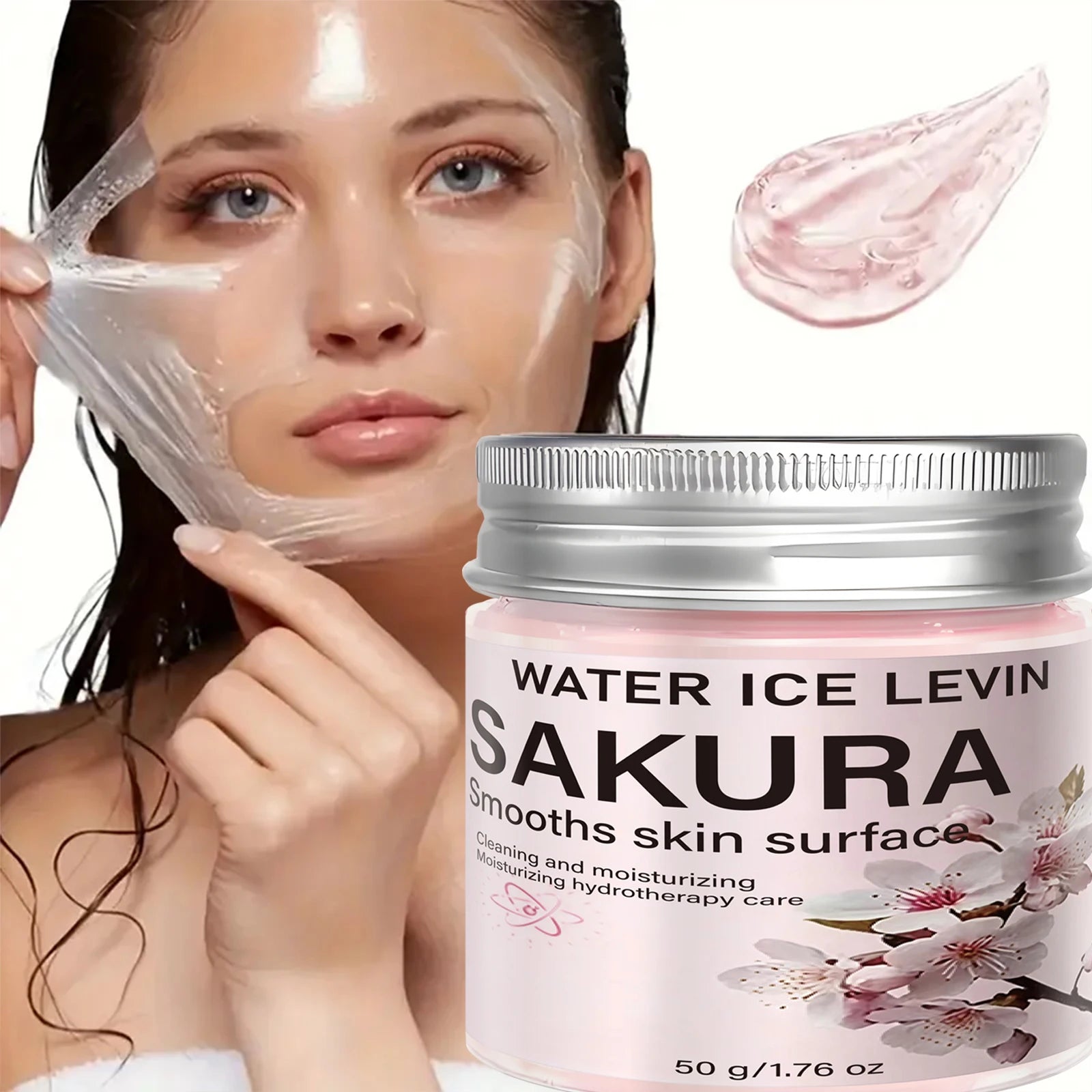 Sakura Peel Off Face Mask Moisturizing Collagen Treatment 50g - 6